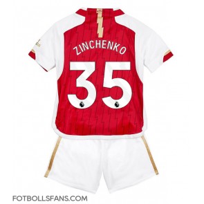Arsenal Oleksandr Zinchenko #35 Replika Hemmatröja Barn 2023-24 Kortärmad (+ Korta byxor)